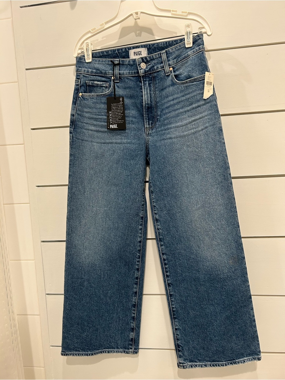 PAIGE Sasha High Rise Ankle Wide Leg Vintage Jeans Size 28Wx26L